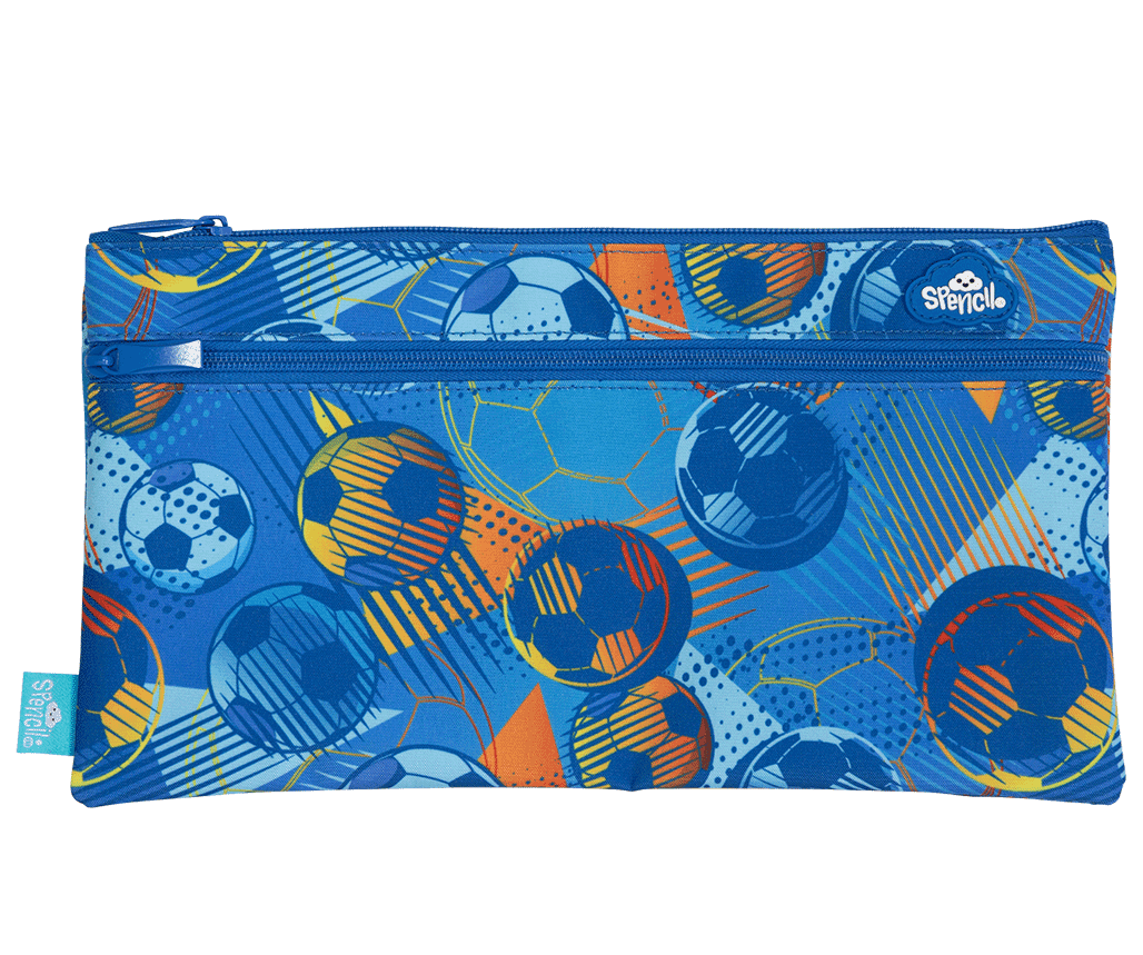 Spencil - Twin Zip Rectangle Pencil Cases