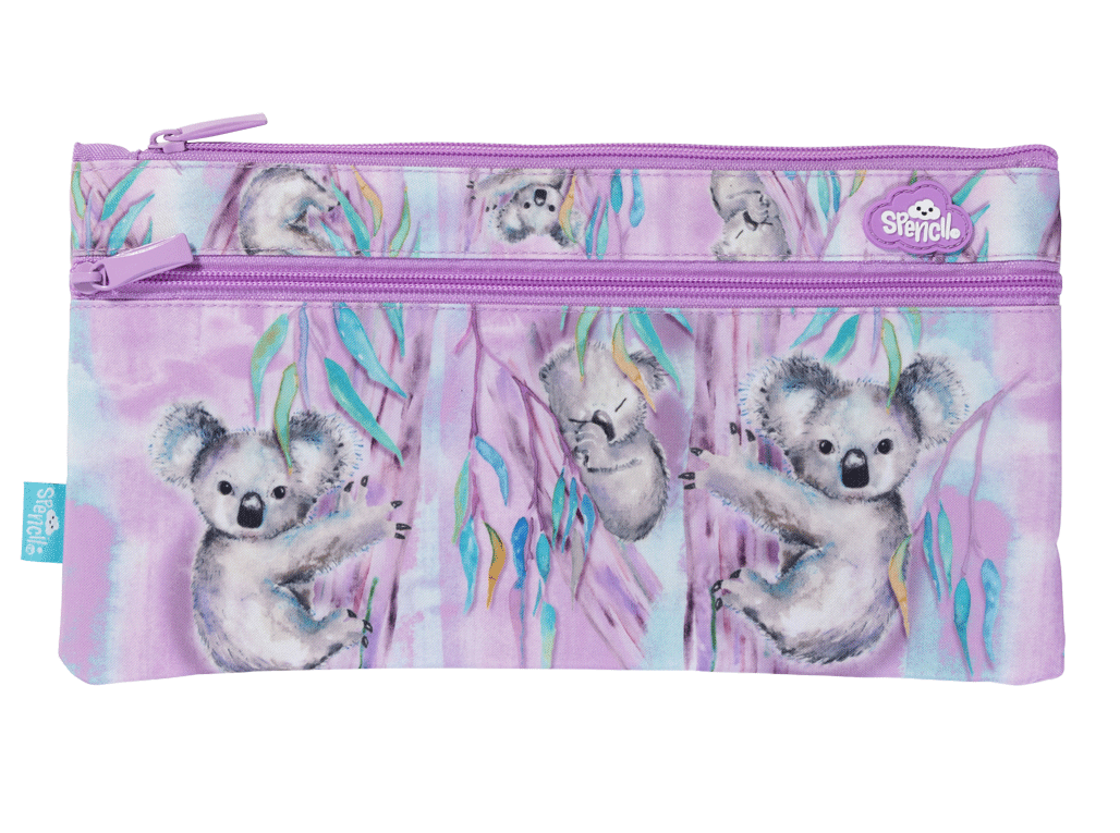 Spencil - Twin Zip Rectangle Pencil Cases