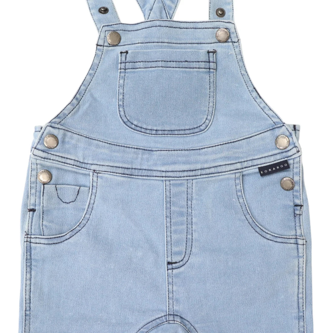 Korango - Denim Knit Overalls - Light Denim