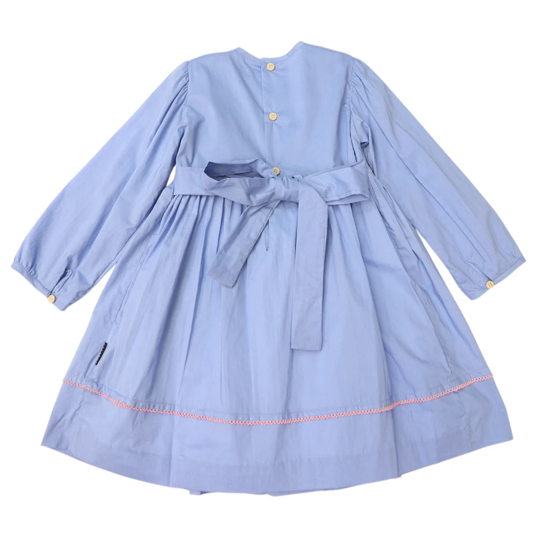 Korango - Long Sleeve Smocked Dress Baby - Blue Heron