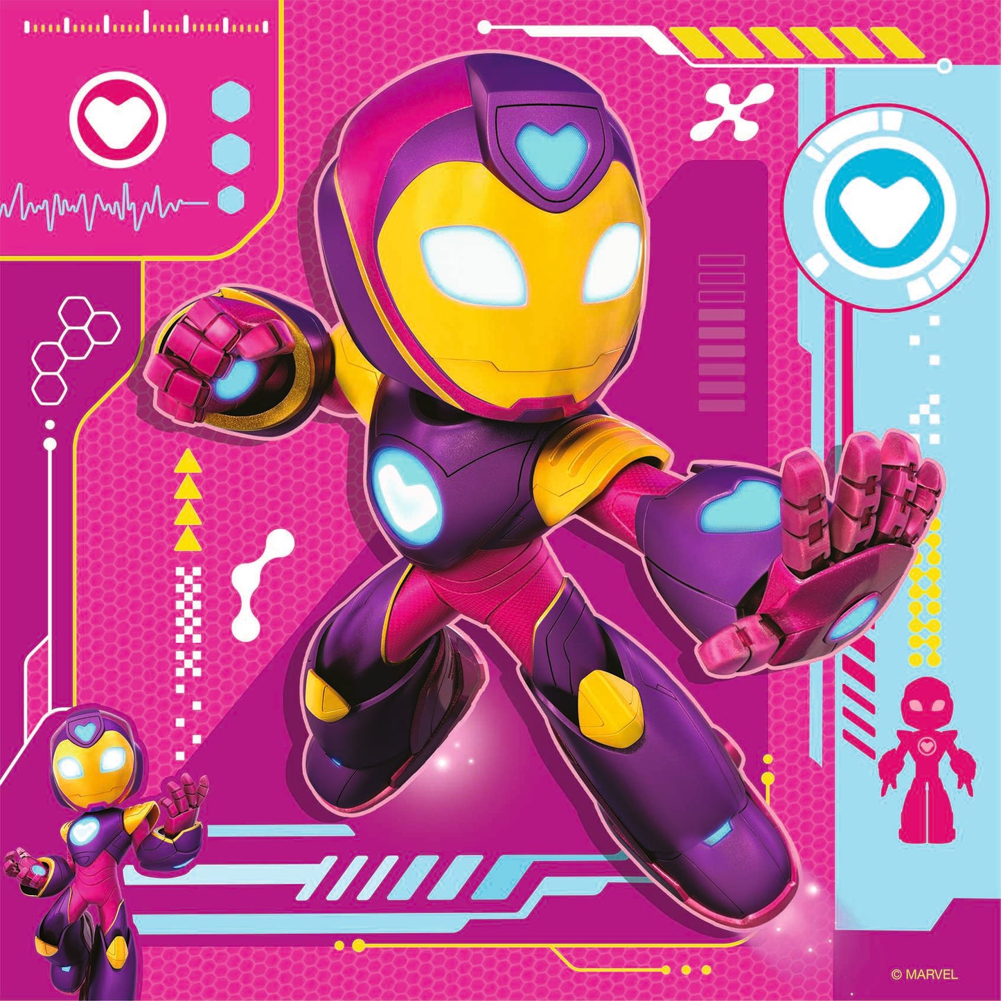 Ravensburger - Iron Man & His Awesome Friends Puzzle 3x49 pieces