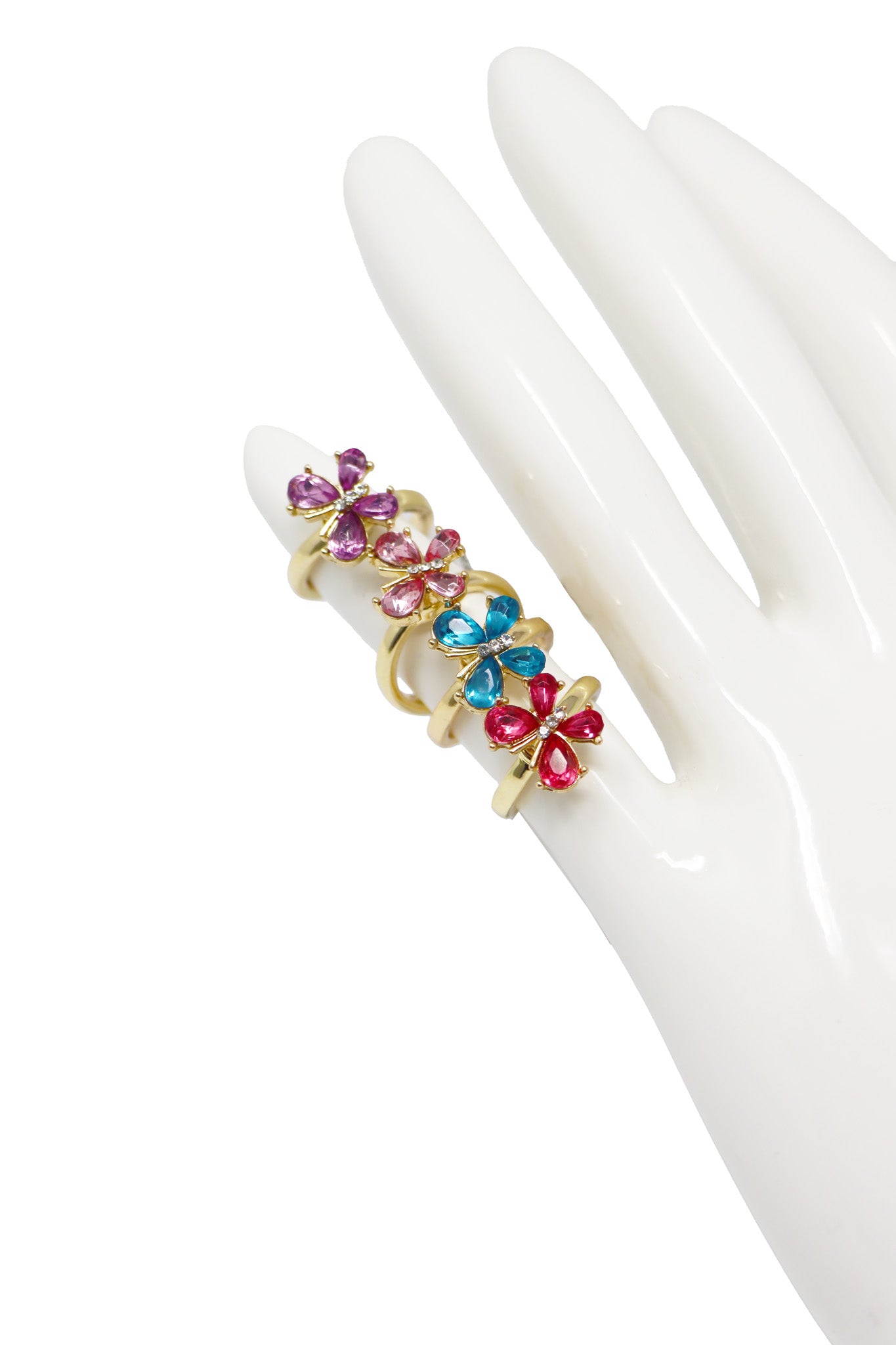 Pink Poppy - Fidget Sparkle Fashion Ring