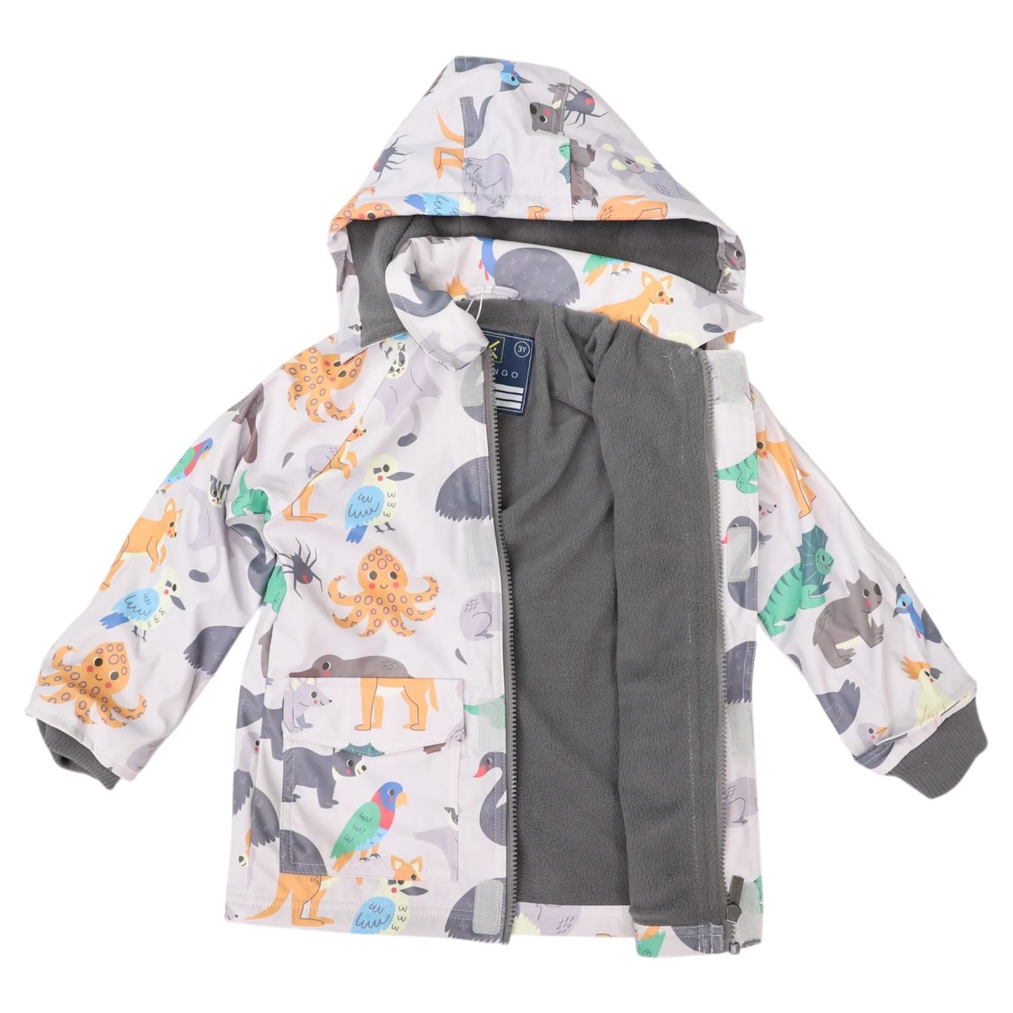 Korango - Australian Animal Raincoat - Grey