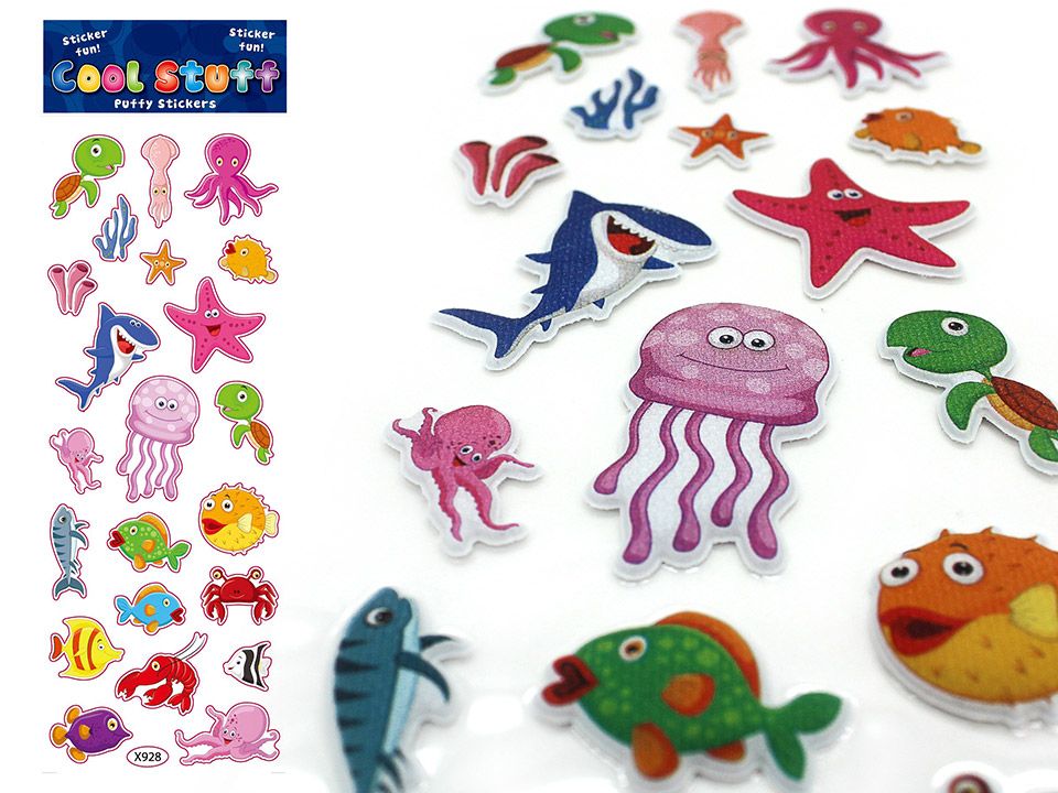 PUFFY STICKERS (87×220) – SEALIFE
