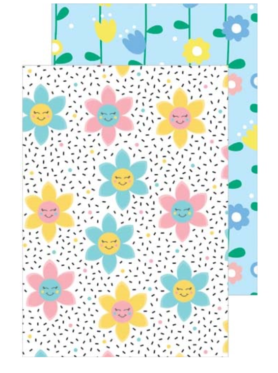 Gift Wrap- Happy Flower