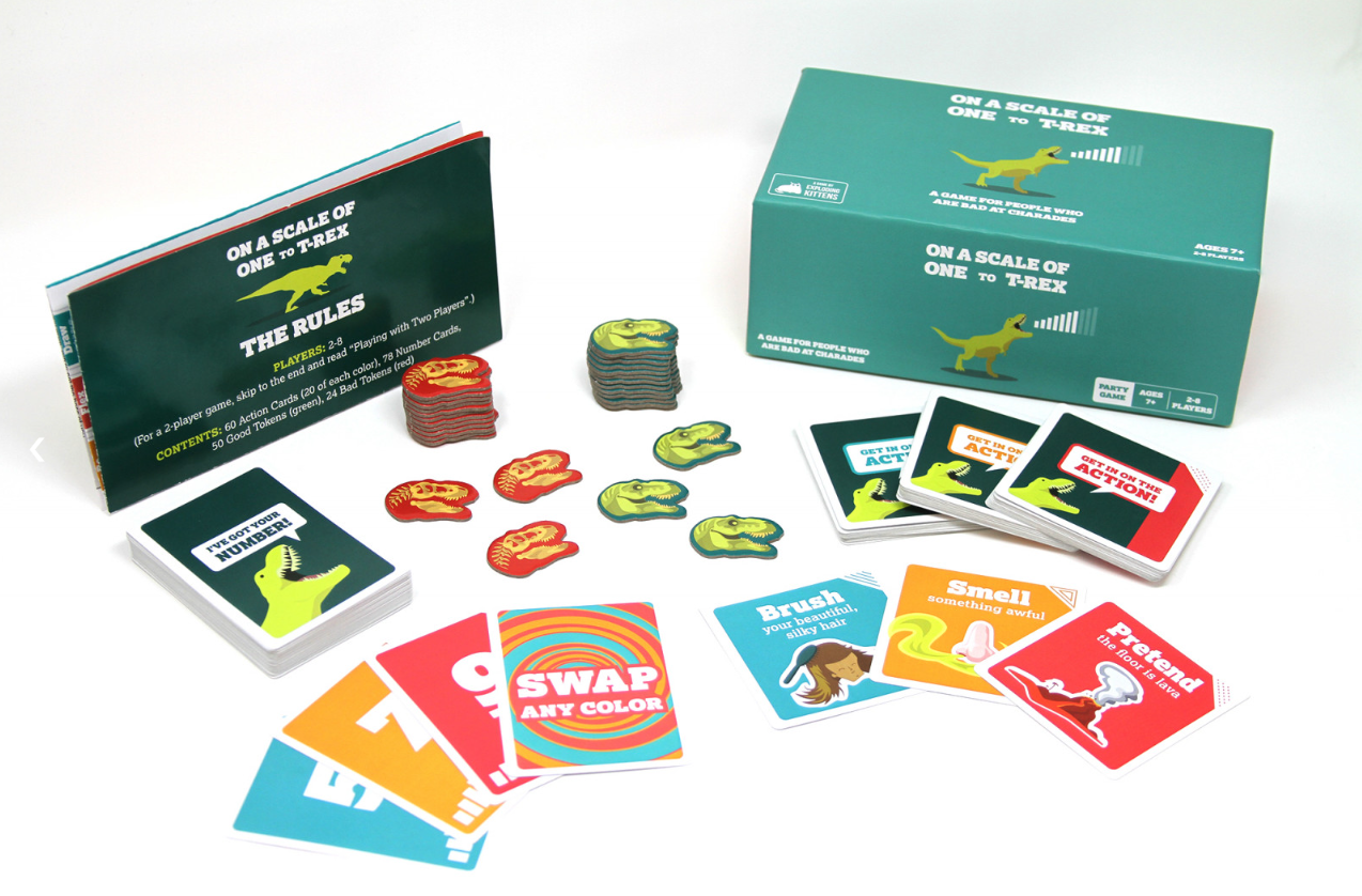 A Game By Exploding Kittens - On a Scale of One to T-rex