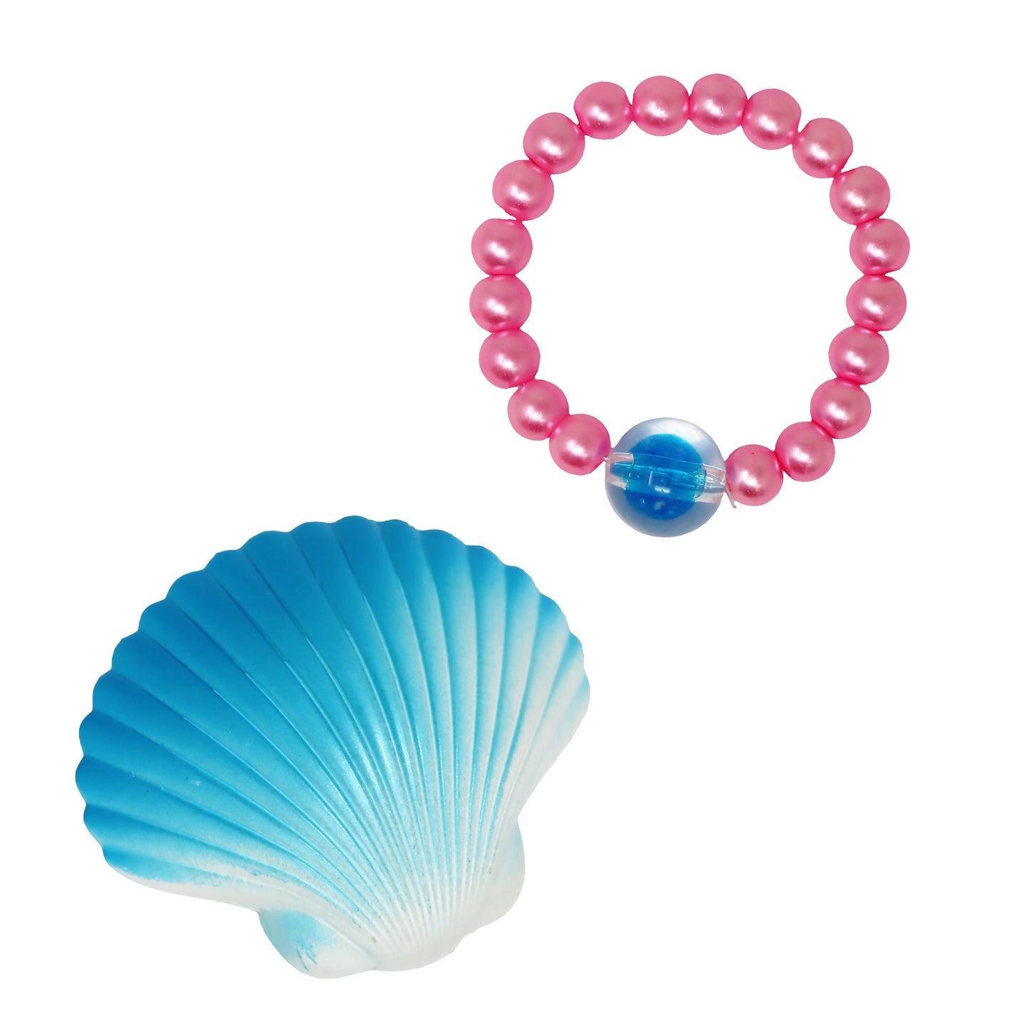 Pink Poppy - Hatch Clam Shell with Surprise Pearl Bracelet