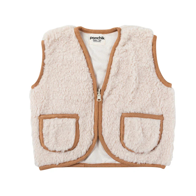 Ponchik - Teddy Contrast Children's Vest - Toddler