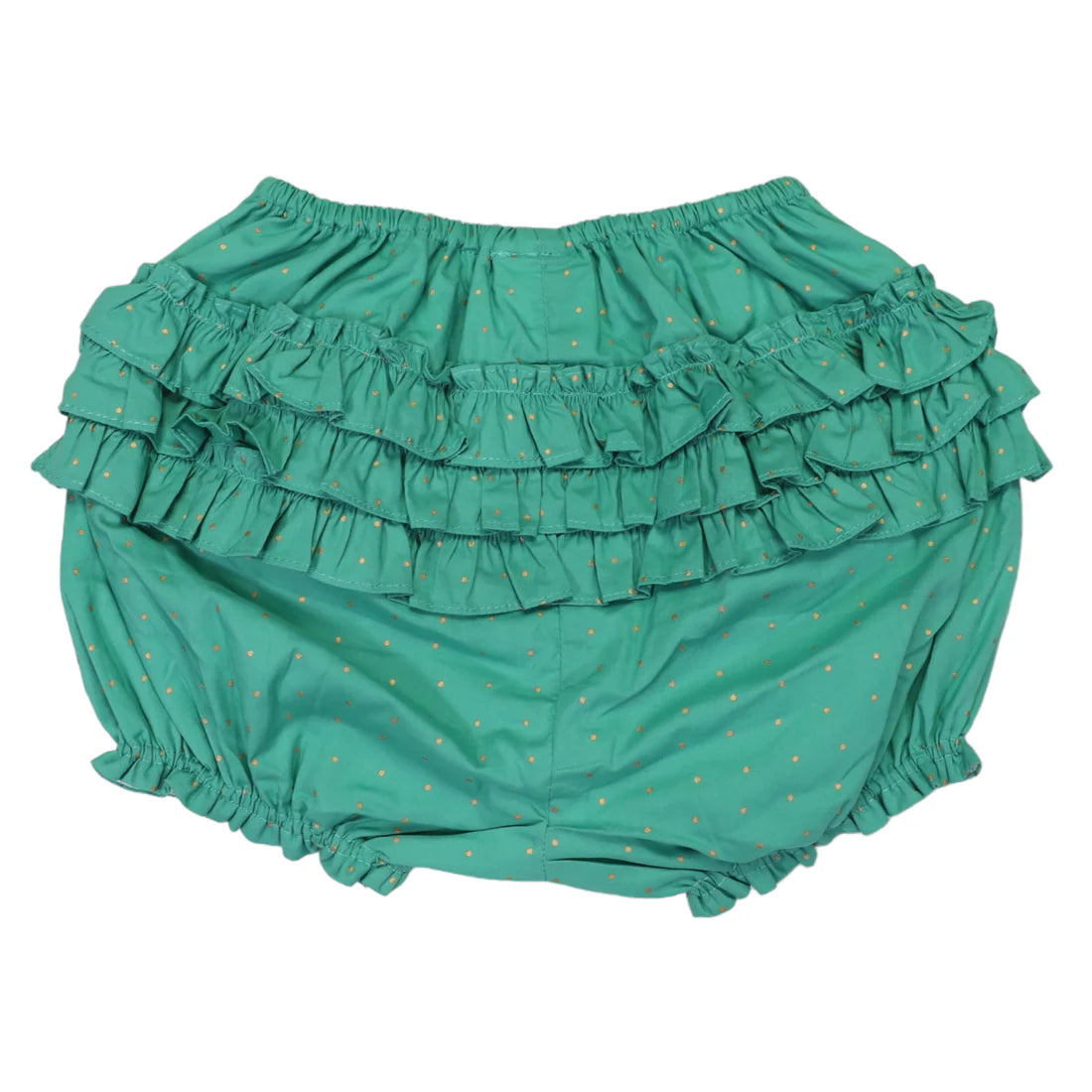 Korango - Gold Spot Frill Shorts Green