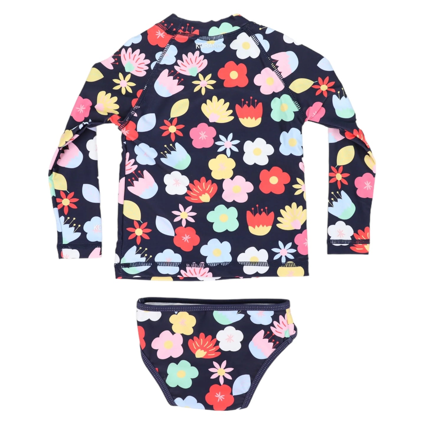 Korango - Swim Suntop Set - Flower Navy