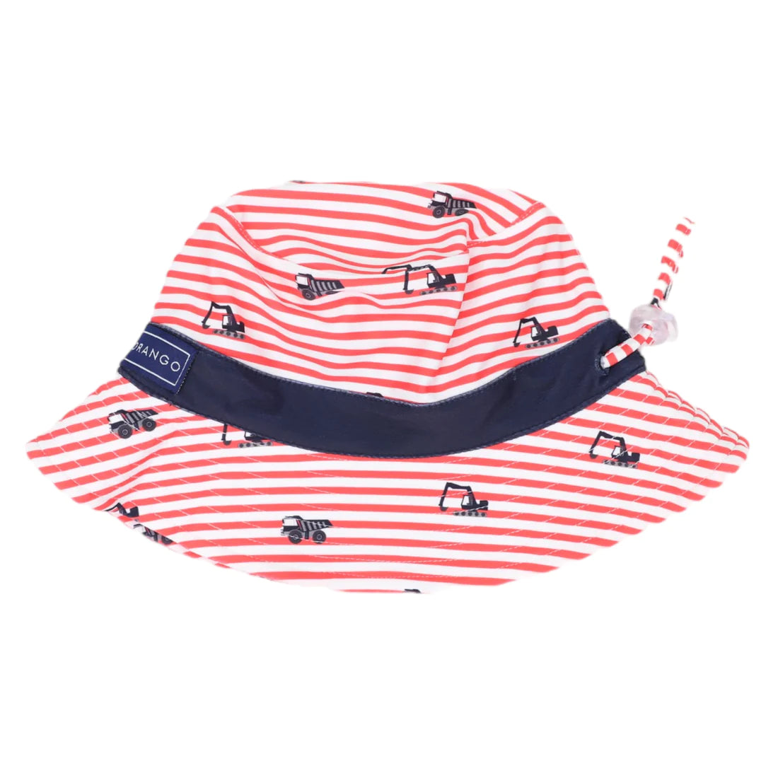 Korango - Truck Print Swim Hat Striped Red/ White