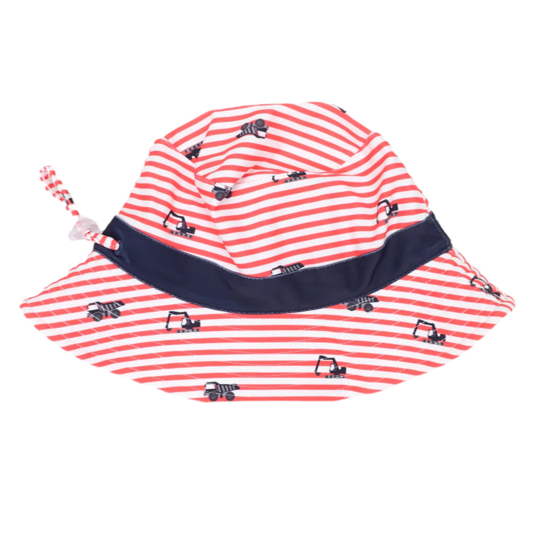 Korango - Truck Print Swim Hat Striped Red/ White