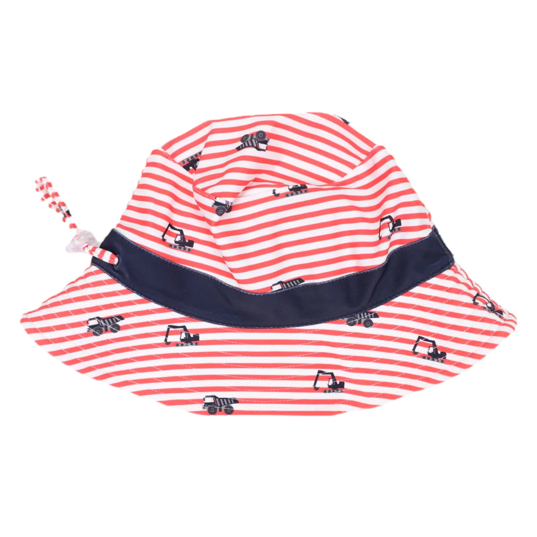 Korango - Truck Print Swim Hat Striped Red/ White