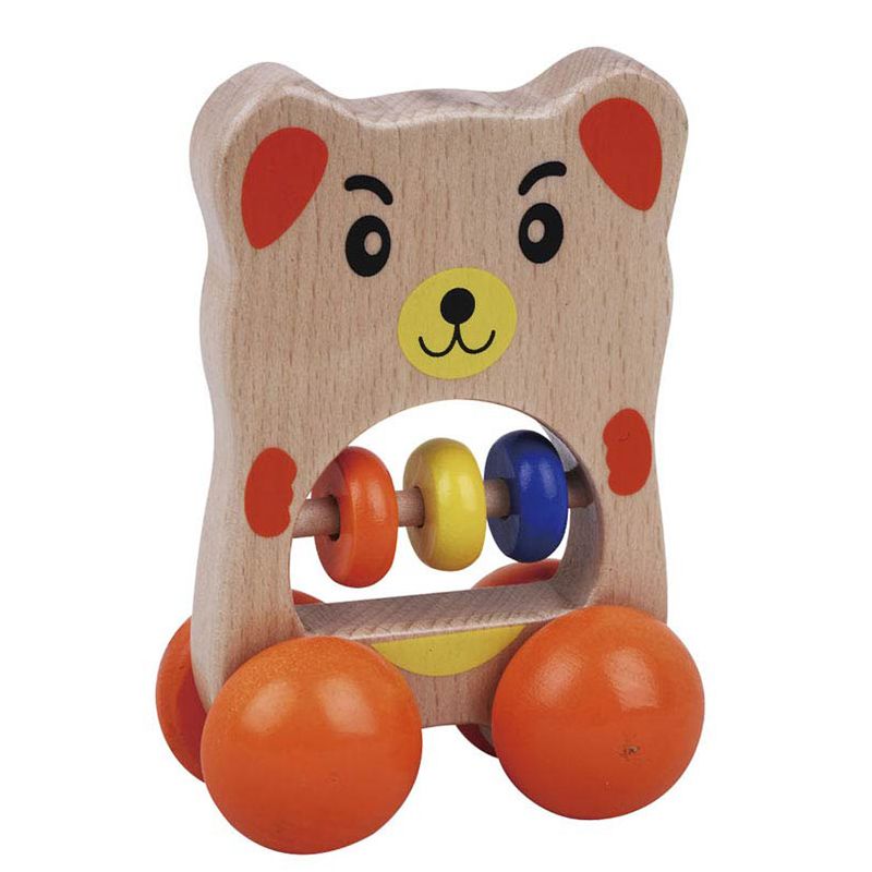 Toyslink - Wooden Wheelie Bear