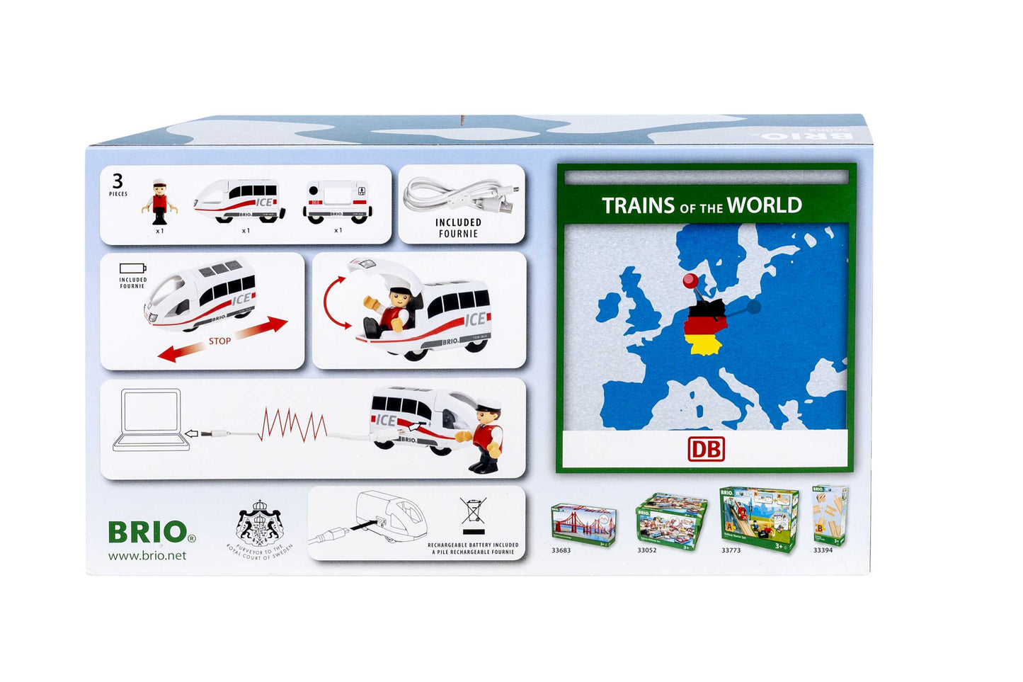 BRIO - ICE Rechargeable Train 3 pieces