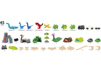 Brio - Dinosaur Deluxe Set 45 pieces