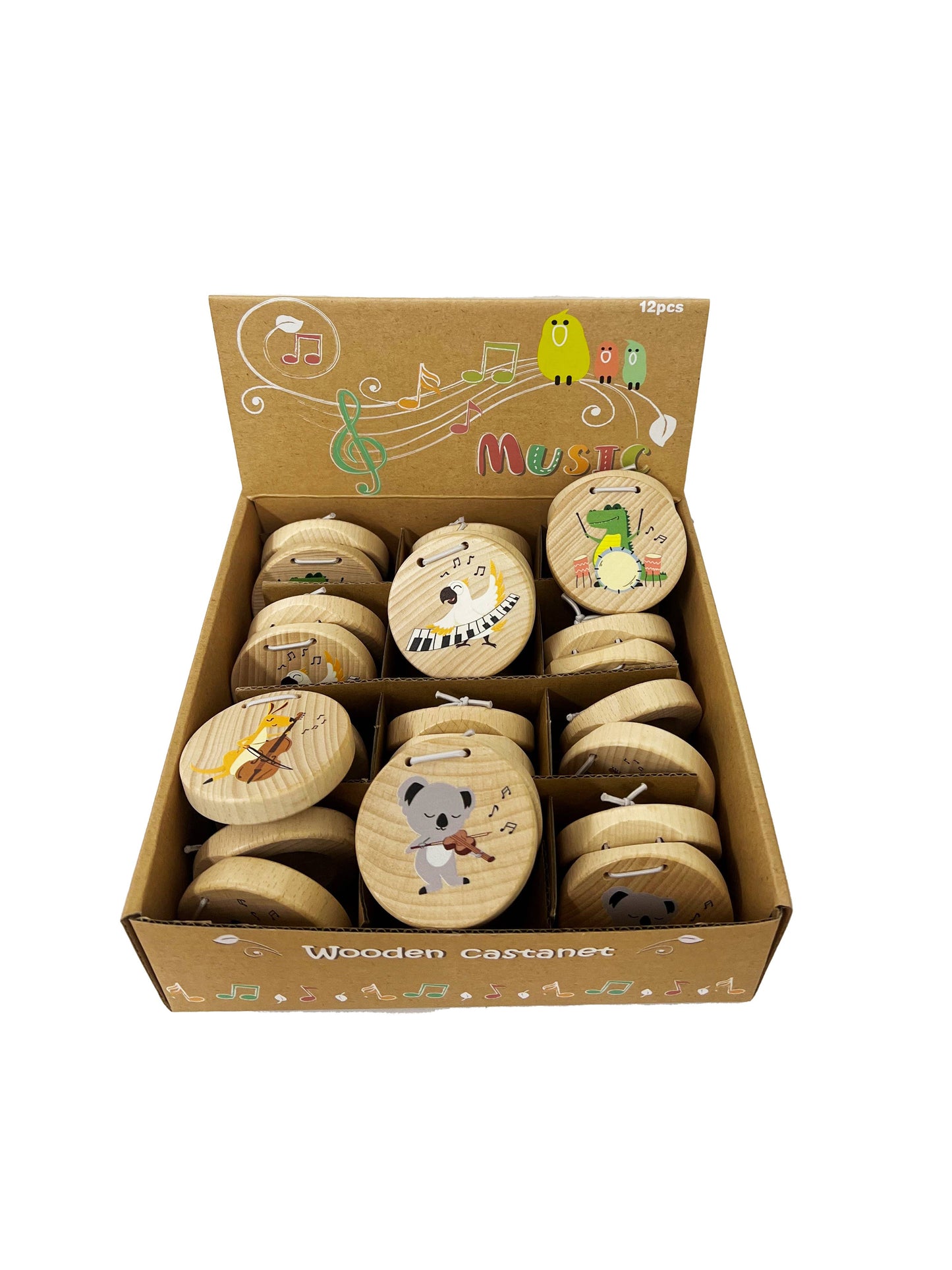 Toyslink - Wooden Aussie Animal Castanets