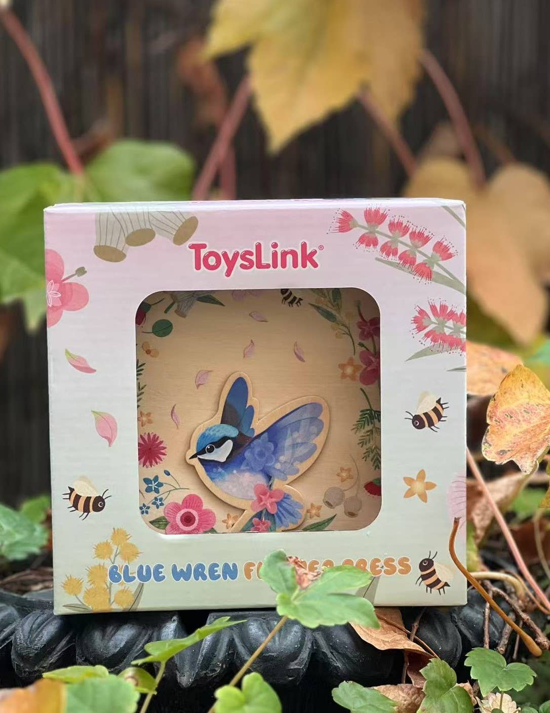 Wooden Blue Wren Flower Press (Australian Plants)