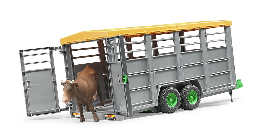 Bruder - Livestock Trailer with 1 Cow