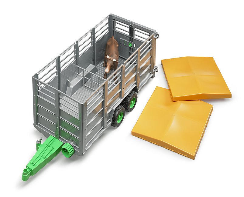 Bruder - Livestock Trailer with 1 Cow