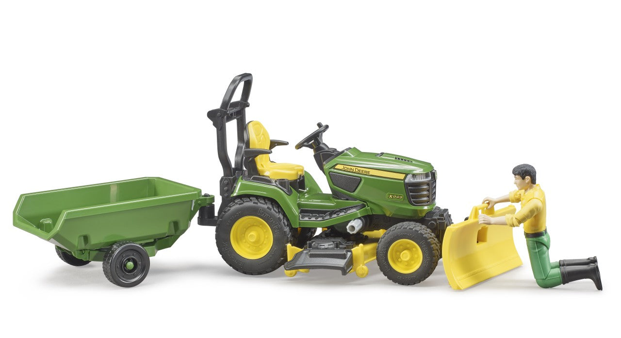 Bruder - John Deere Lawn Tractor with Trailer
