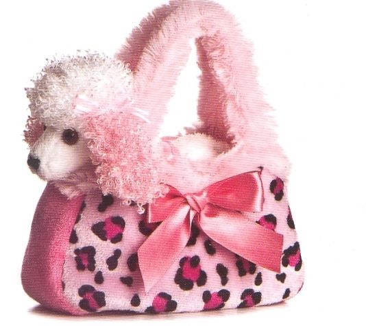 Fancy Pals - Poodle in Pink Spot Bag
