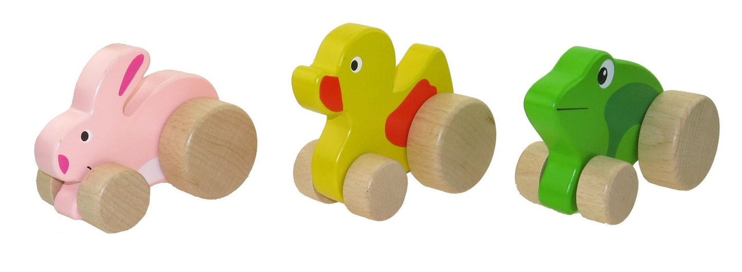 Toyslink - Wooden Wheelie Animals
