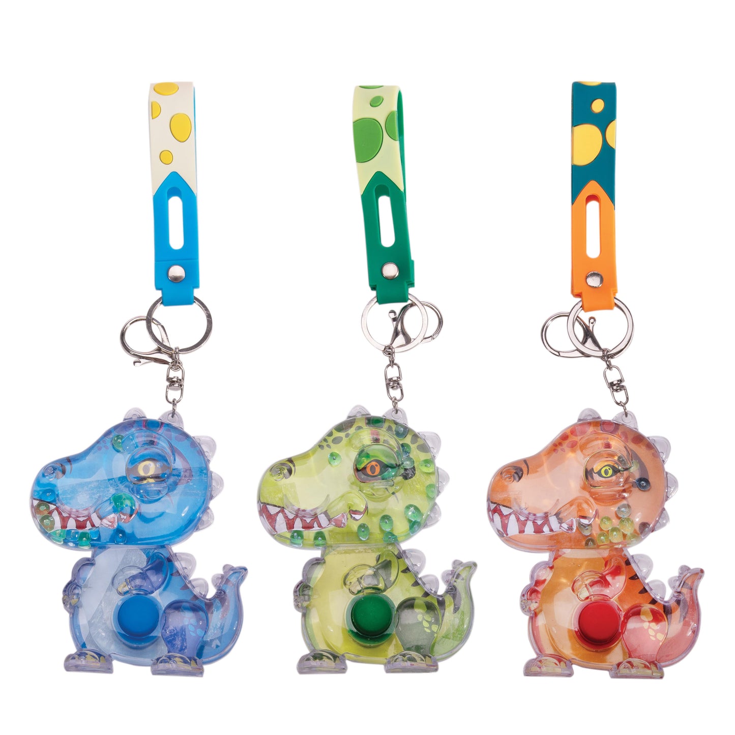 Water Filled Game Keychain T-Rex