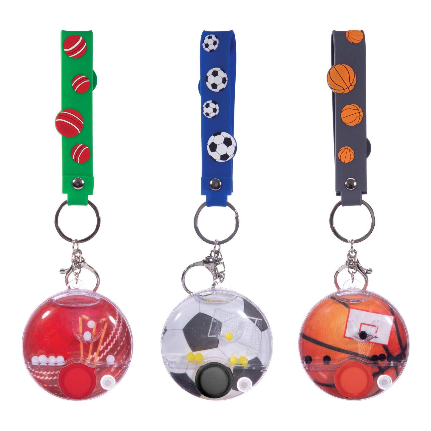 Water Filled Game Keychain Sport