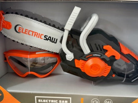 Electric Chain Saw with Saftey Goggles