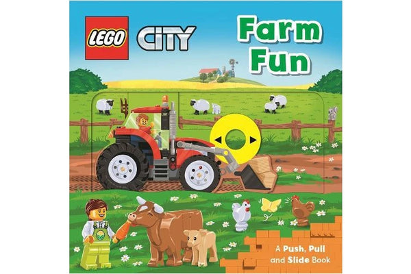 Lego City Farm Fun: A Push, Pull And Slide Book