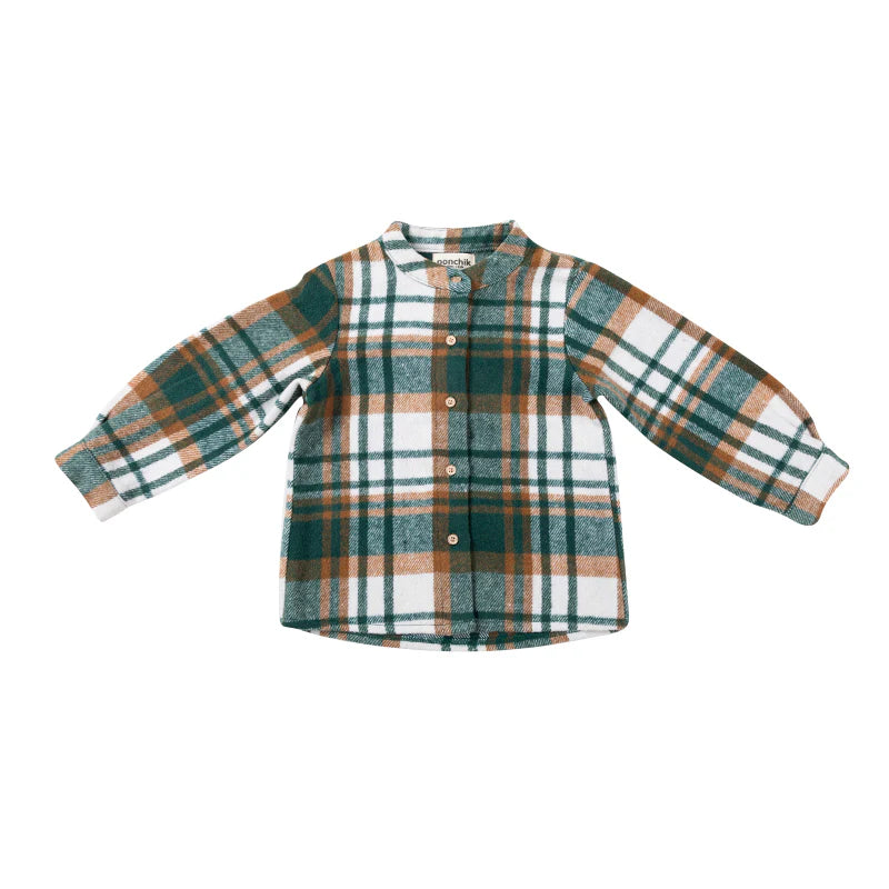 Ponchik - Mandarin Collar Button Down Shirt