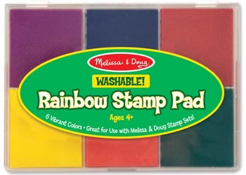 Melissa & Doug - Rainbow Stamp Pad 6 Colours