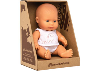 Miniland - baby Doll - African Girl 21cm