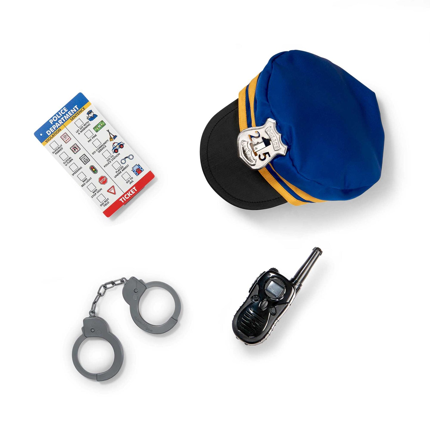 Melissa & Doug - Police Role Play Costume Set - Pack of 3