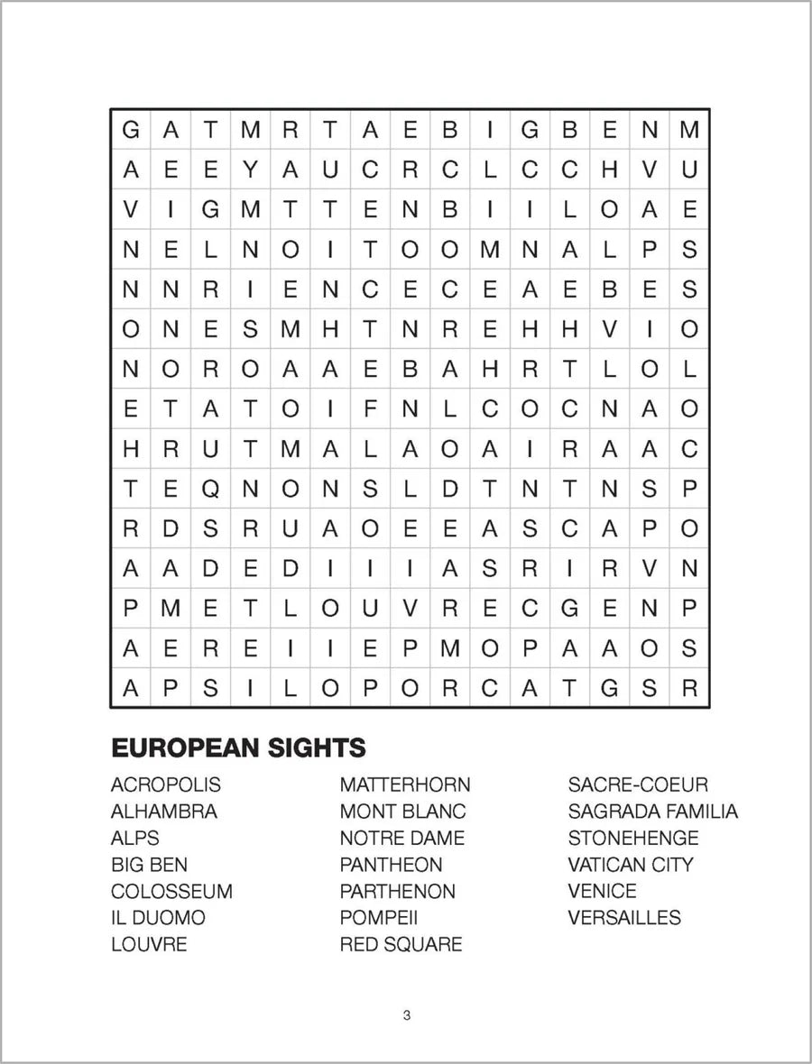 Large Print Bumper Puzzle Book - Word Search