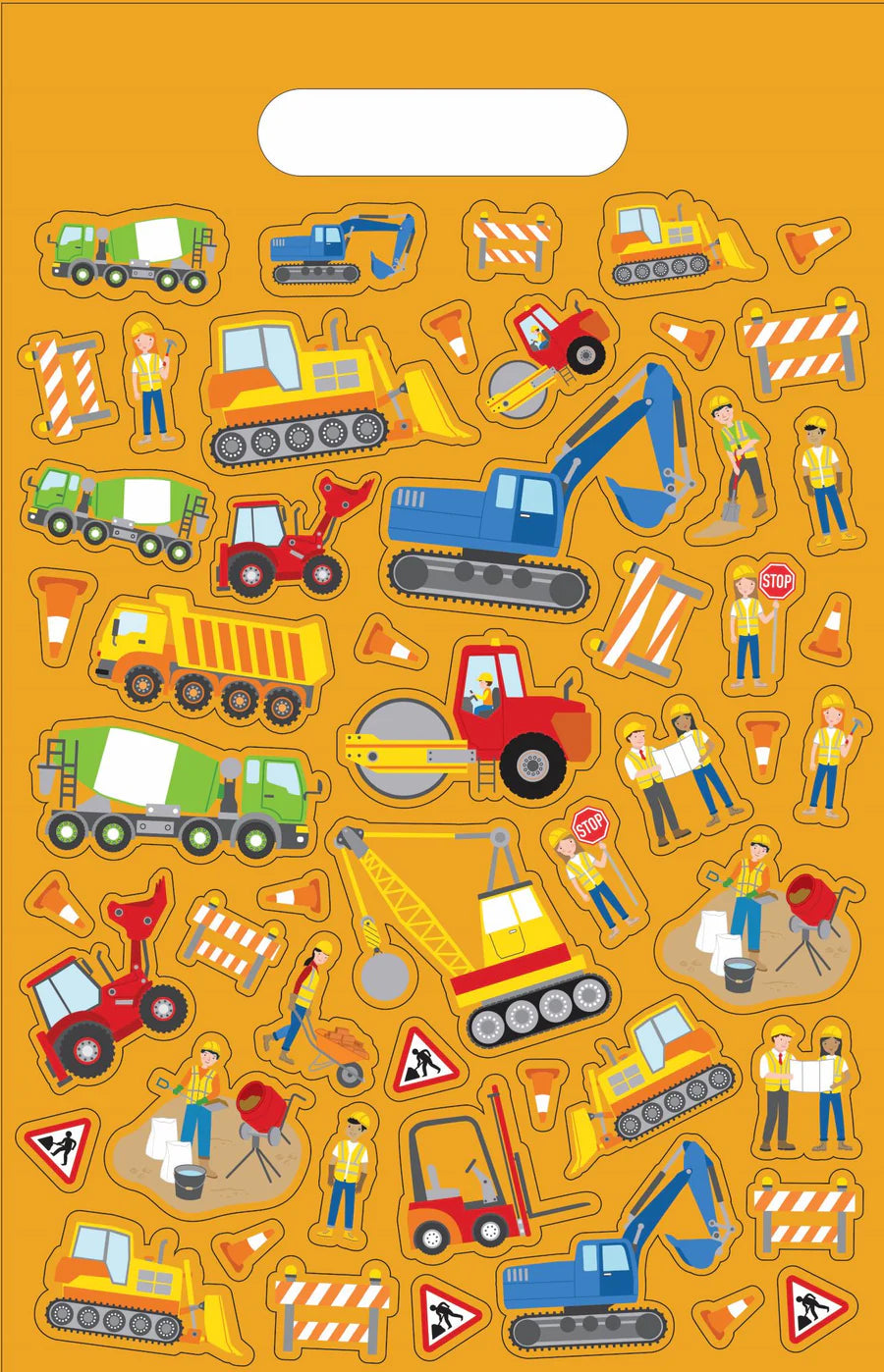 Deluxe Colouring Pad - Construction (A4)