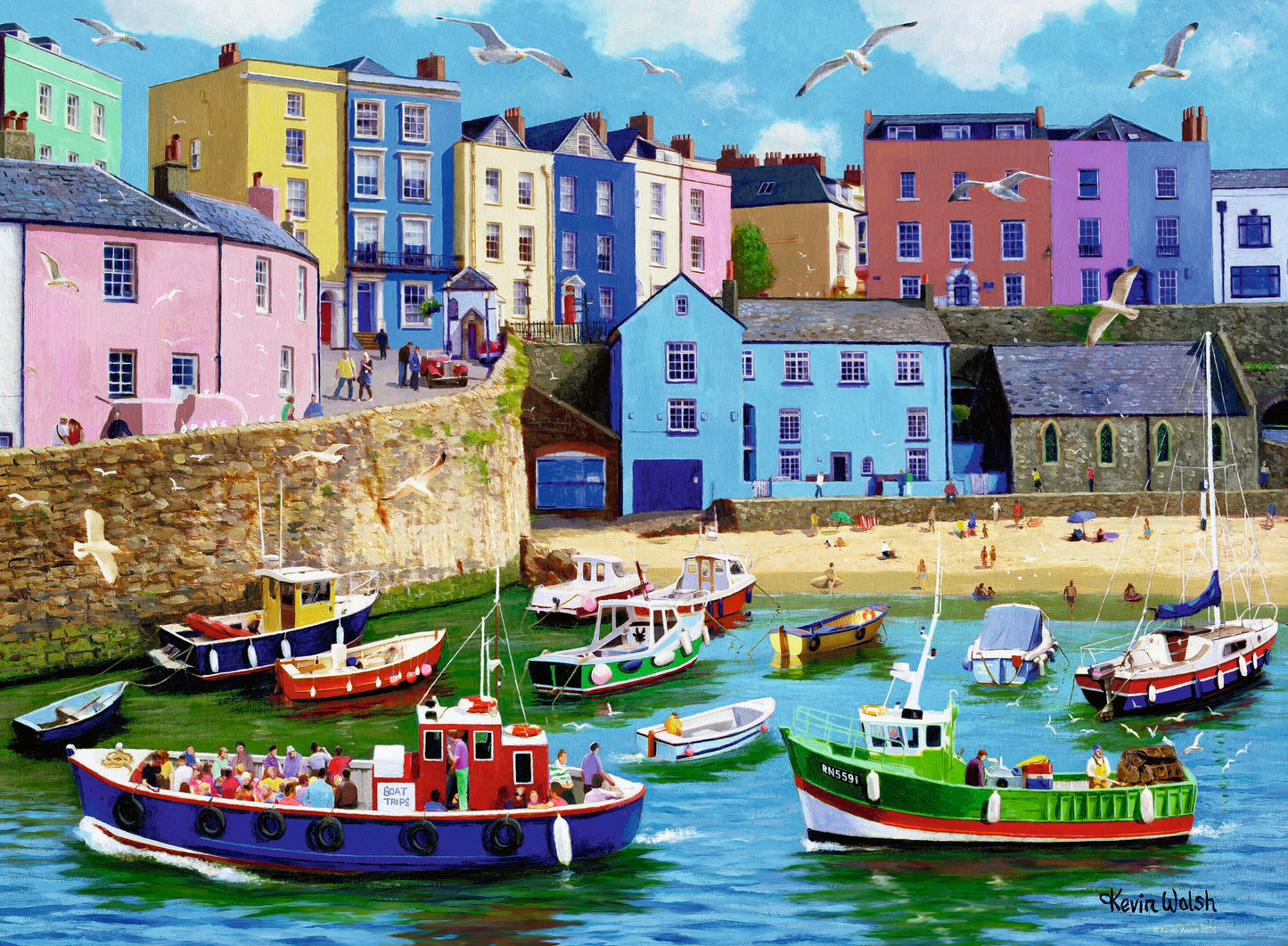 Ravensburger No8 Happy Days Holidays 4 x 500pc