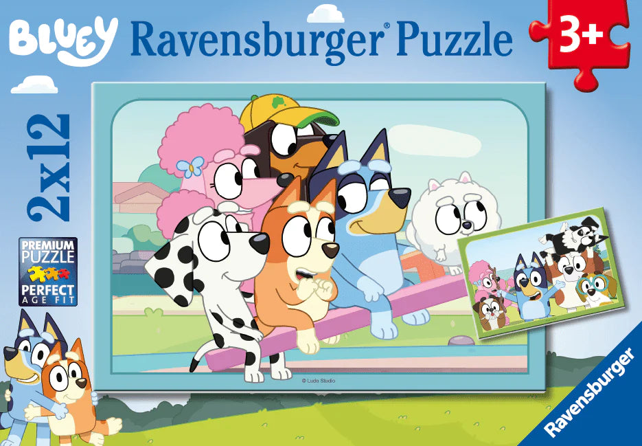 Ravensburger - Fun with Bluey Puzzle 2x12 Pieces