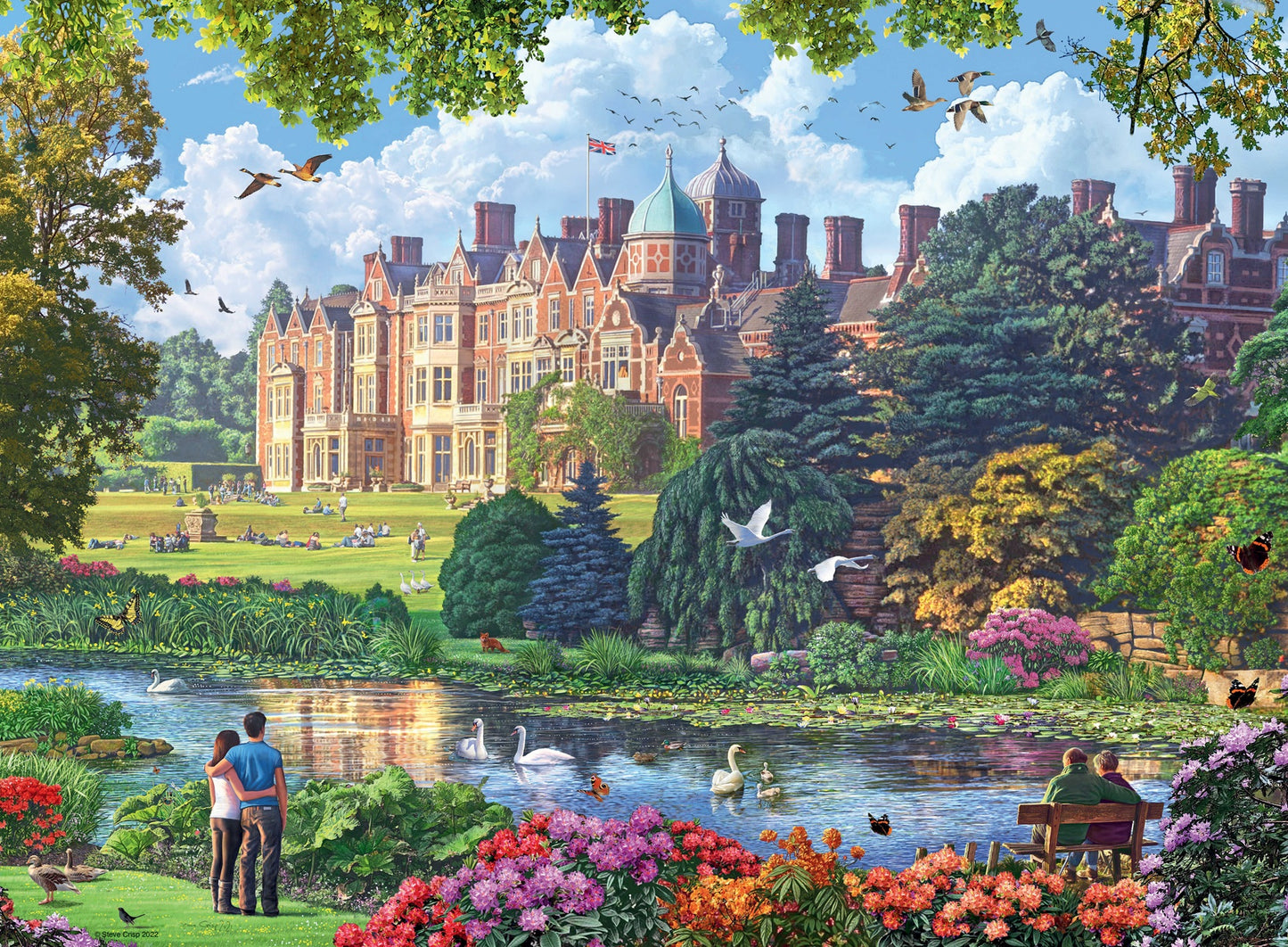 Ravensburger No 5 Royal residences 4 x 500pc
