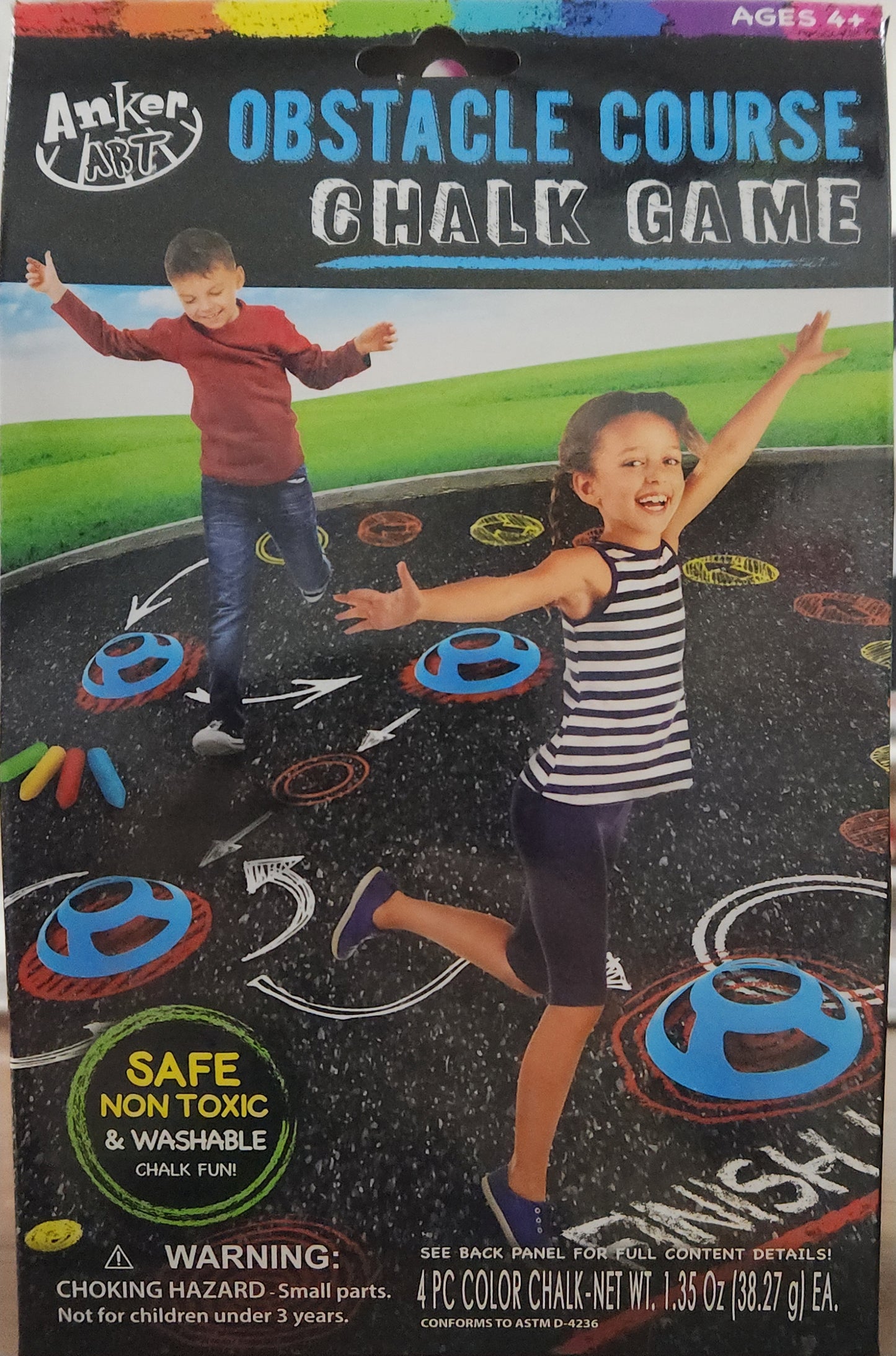 Anker Art Obstacle Course Chalk Game