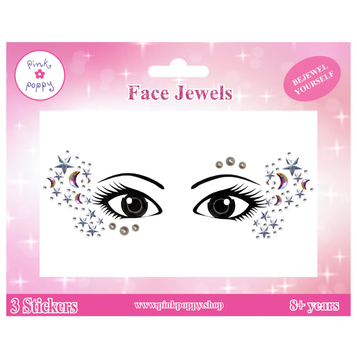 Pink Poppy - Romantics Butterfly Face Jewels
