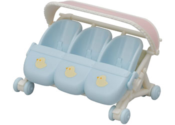 Sylvanian Families - Triplet's Stroller