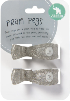 All4Ella - Pram Pegs - 2pk Assorted