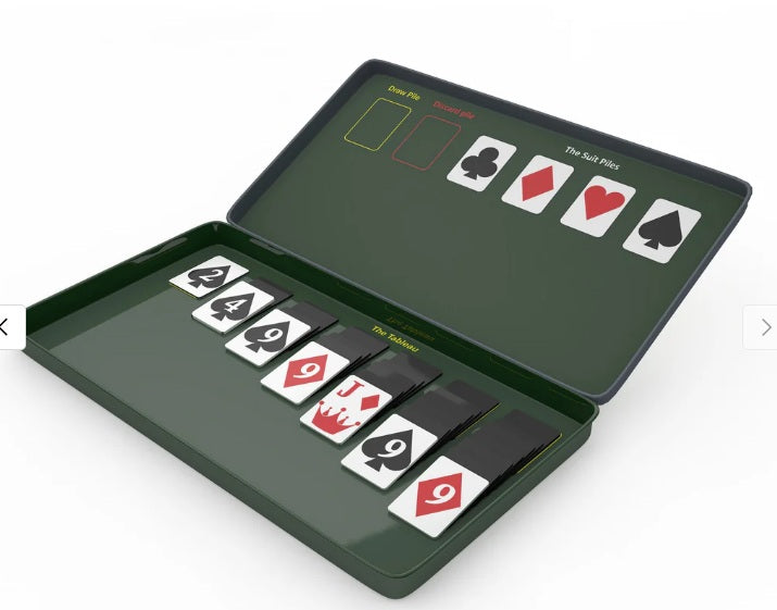 The Purple Cow Magnetic Travel Games -Solitaire