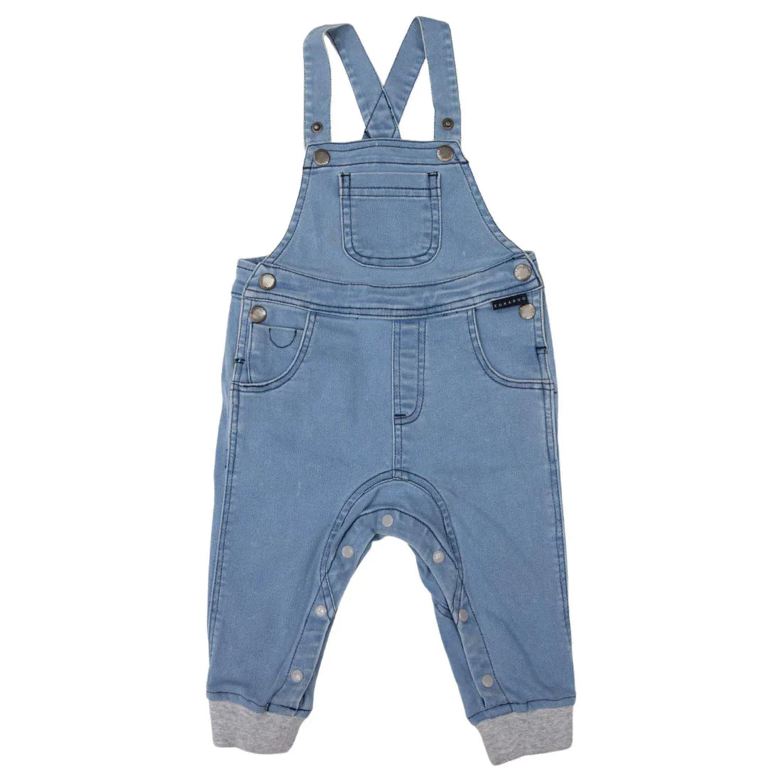 Korango - Stretch Denim Overall - Stone Wash