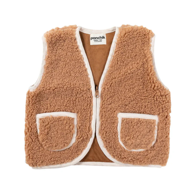 Ponchik Teddy Contrast Children's Vest Toddler