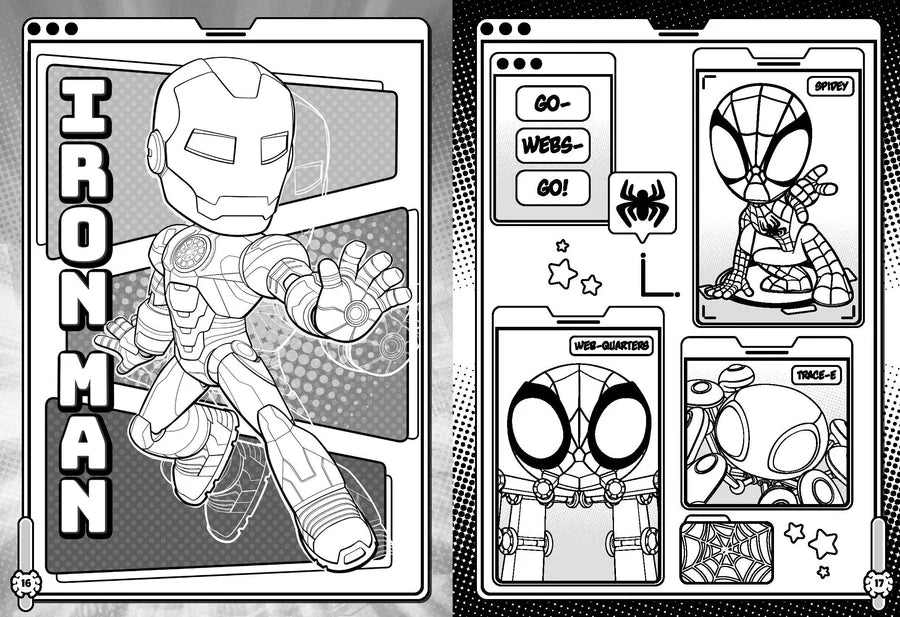 Spidey and His Amazing Friends Colouring Book - Glow Webs Glow