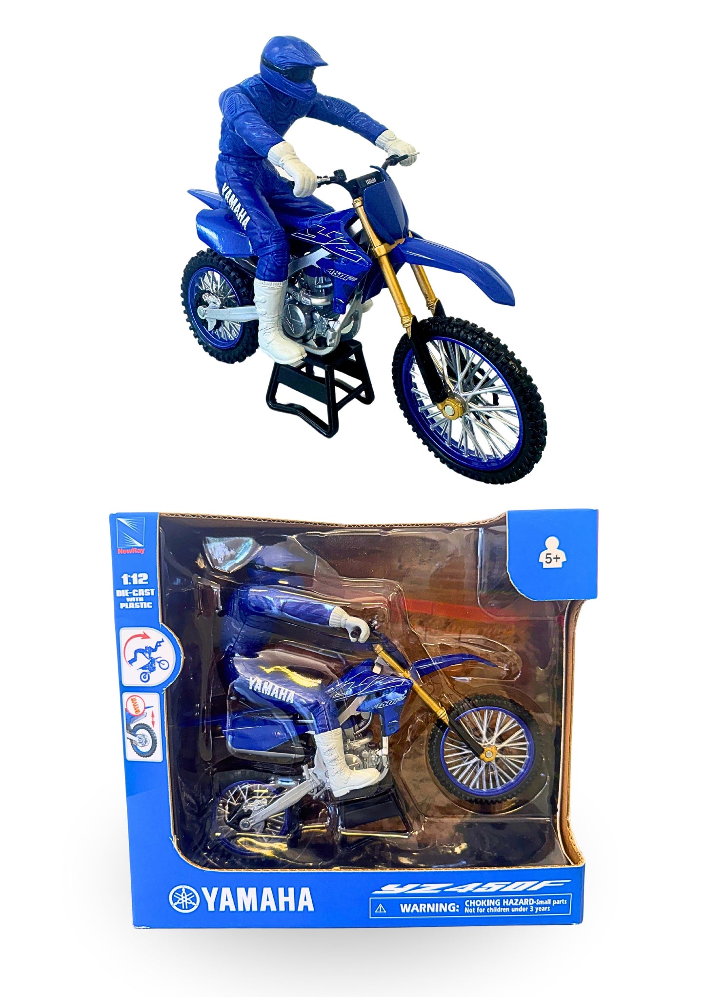 Yamaha YZ450F with Stunt Rider 1:12