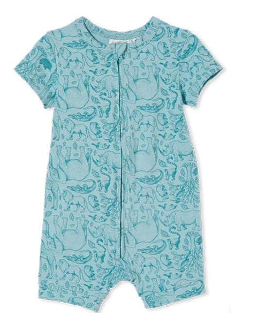 Milky - Safari Zip Romper